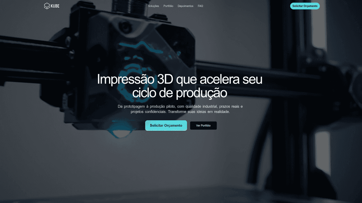 Kube Projetos — Impressão 3D Industrial